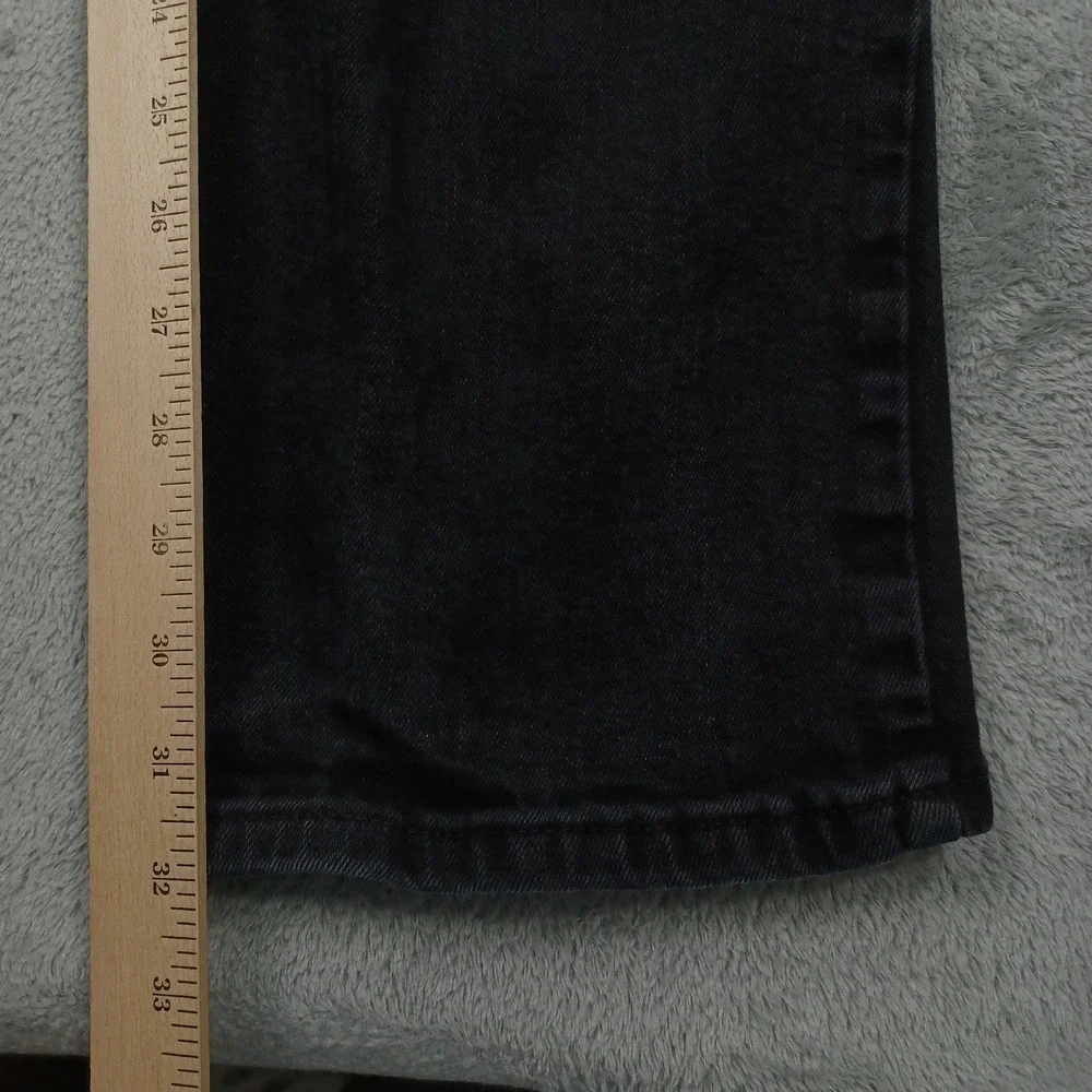 Levis 559 Jeans Men 36x32 Black Denim Relaxed Fit Straight Leg Pockets
